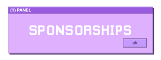 Sponsorships Panel from Cute Retro Windows Panels Theme.